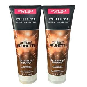2 John Frieda Value Size Brilliant Brunette Color Vibrancy Shampoo